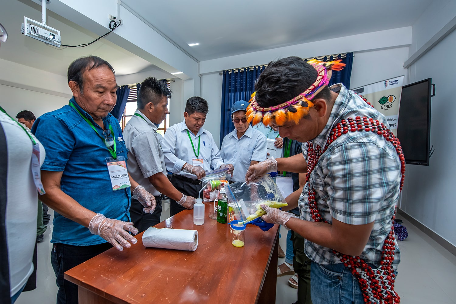 As part of the workshop, participants learn about biological and genetic diversity through experiential and participatory activities.