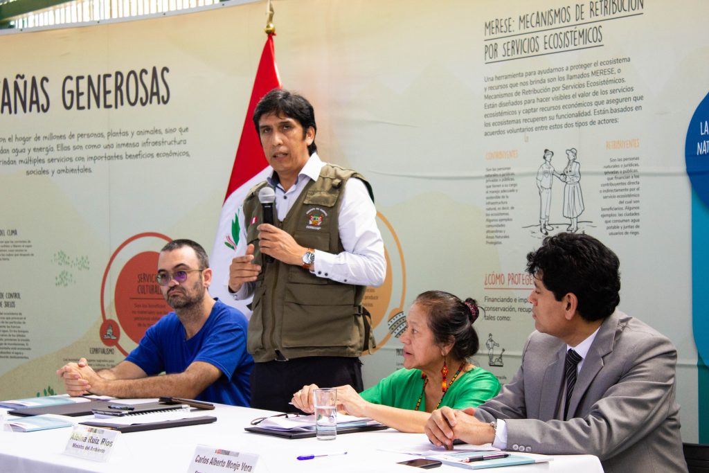 José Carlos Nieto resaltó que el Sernanp viene sistematizando la información sobre los MERESE en áreas naturales protegidas.