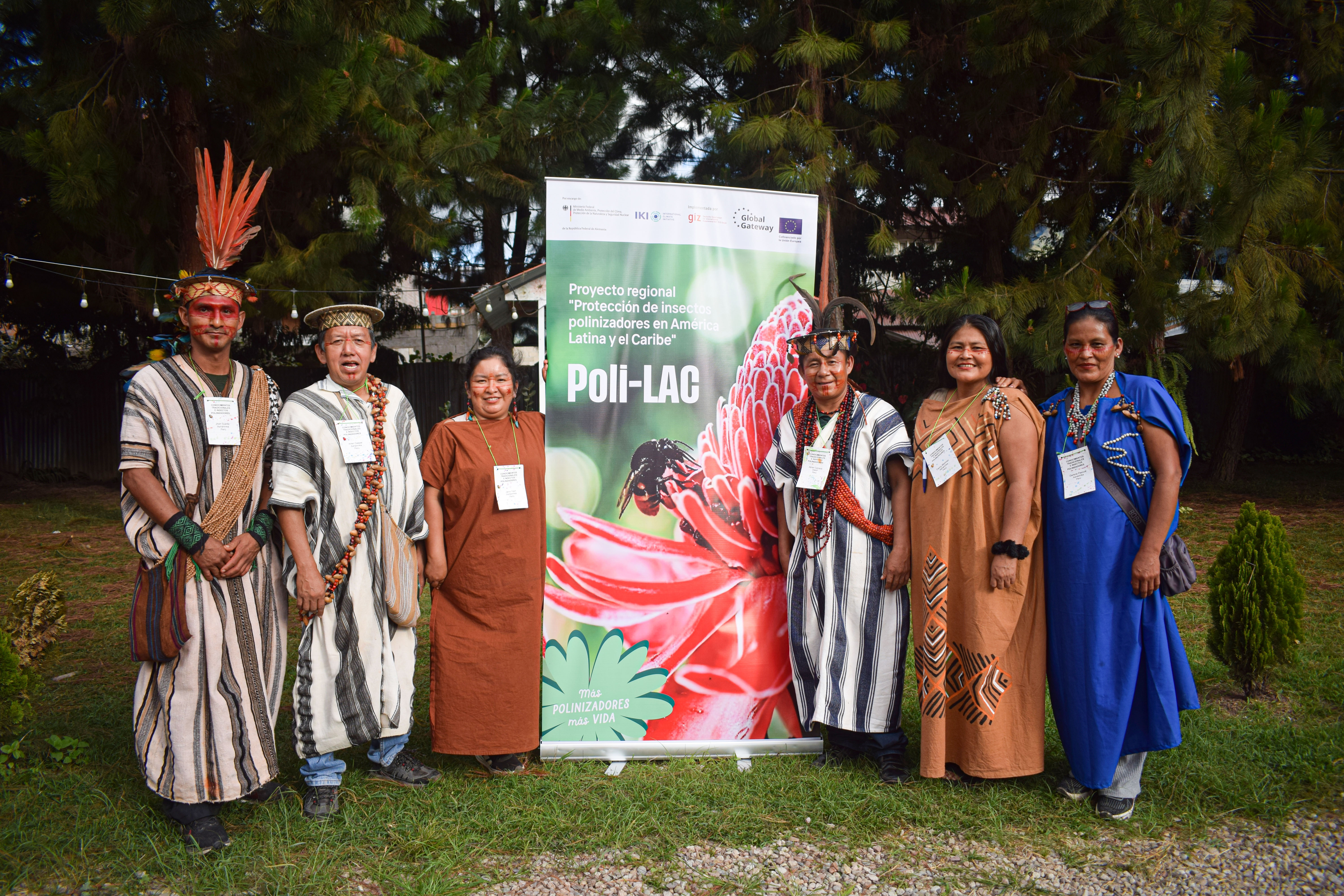 Delegation of the Asociación de Nacionalidad Asháninka del Pichis (ANAP) at the regional meeting