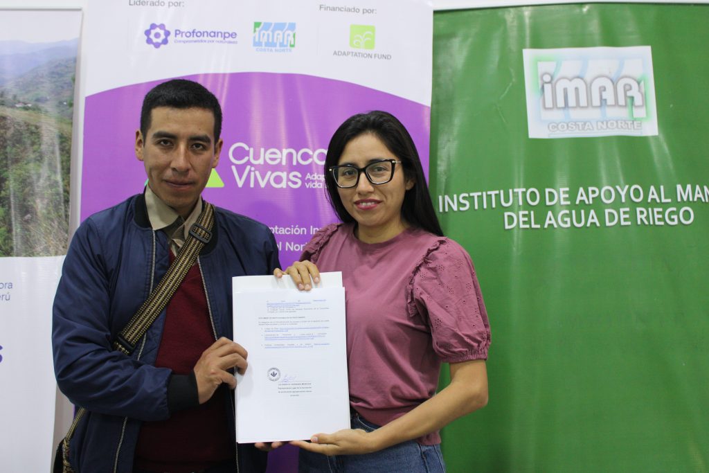 Sr. Lelixberto Carranza Presidente de la Asociación Manos unidas en Acción del distrito de Catilluc Foto: G. Aguirre – IMAR Costa Norte.