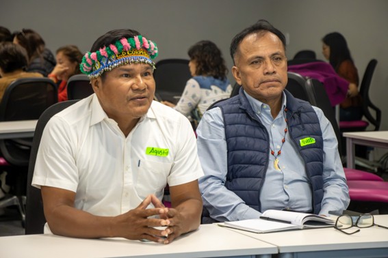 Oseas Barbarán, presidente de la CONAP y Agustín Lancha, vicepresidente de CORPI-SL.